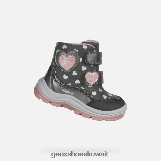 Geox BLL84T1490 Flanfil Abx Toddler Dark Grey/Pink
