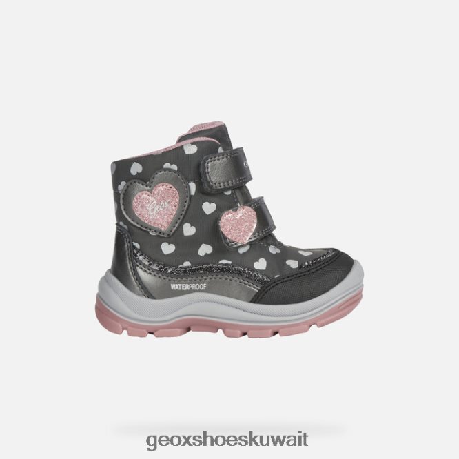 Geox BLL84T1490 Flanfil Abx Toddler Dark Grey/Pink