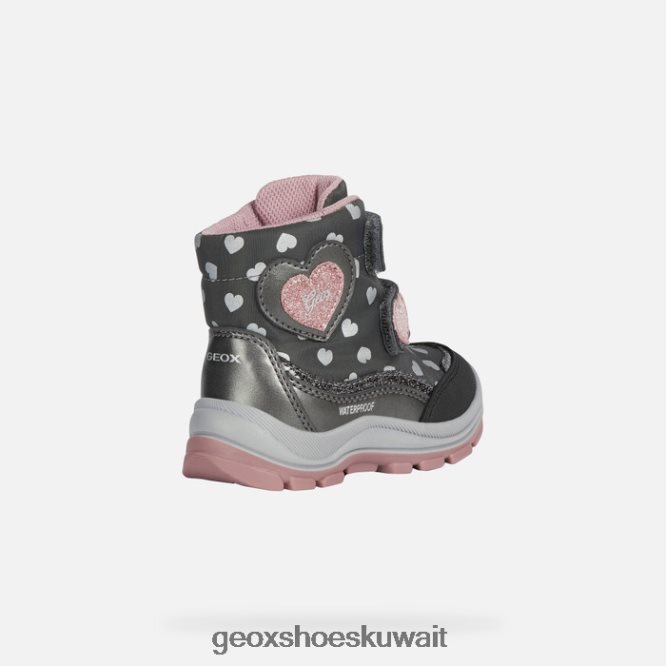 Geox BLL84T1490 Flanfil Abx Toddler Dark Grey/Pink