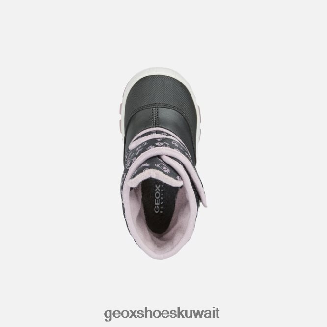 Geox BLL84T1511 Flanfil Abx Toddler Black/Dk Pink