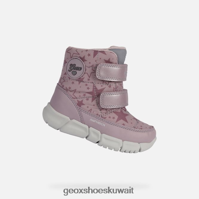 Geox BLL84T1654 Flexyper Abx Toddler Dk Rose/Gray