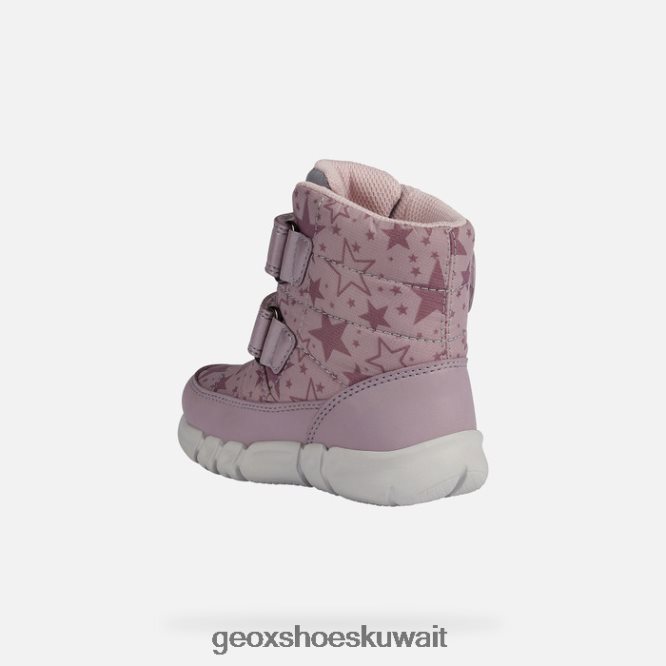 Geox BLL84T1654 Flexyper Abx Toddler Dk Rose/Gray