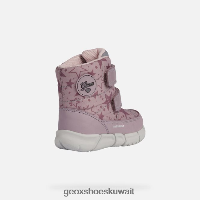 Geox BLL84T1654 Flexyper Abx Toddler Dk Rose/Gray