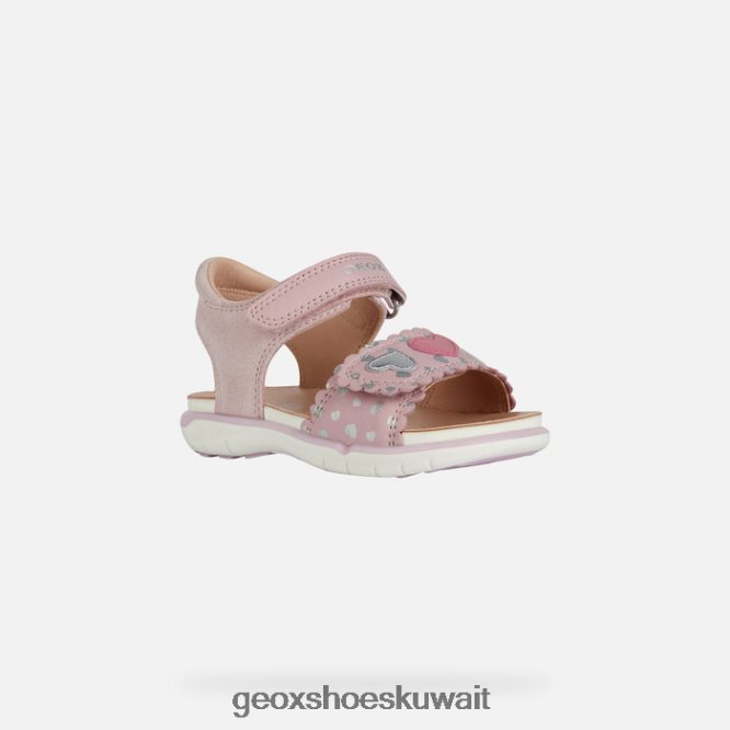Geox BLL84T1521 Sandal Delhi Toddler Rose/Silver