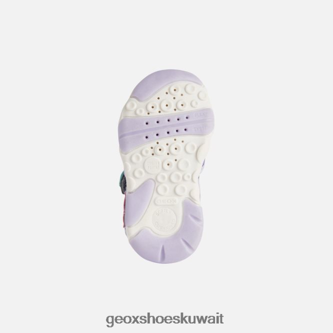 Geox BLL84T1595 Sandal Agasim Toddler Silver/Lilac