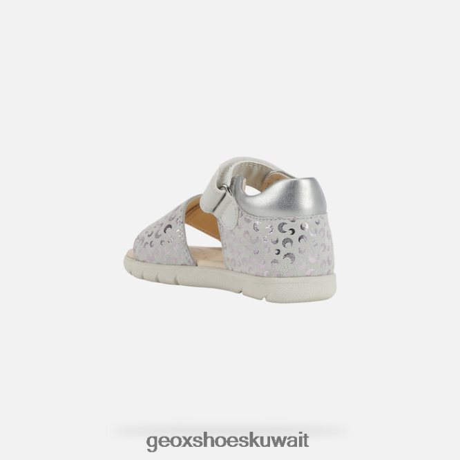 Geox BLL84T1599 Sandal Alul Toddler White/Silver