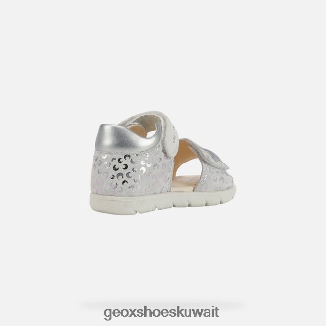 Geox BLL84T1599 Sandal Alul Toddler White/Silver