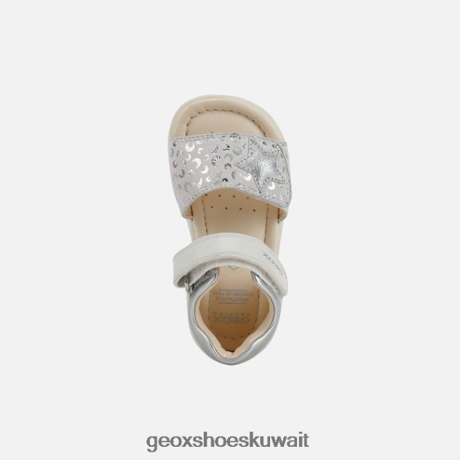 Geox BLL84T1599 Sandal Alul Toddler White/Silver