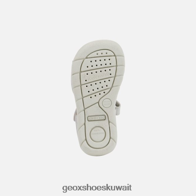 Geox BLL84T1599 Sandal Alul Toddler White/Silver