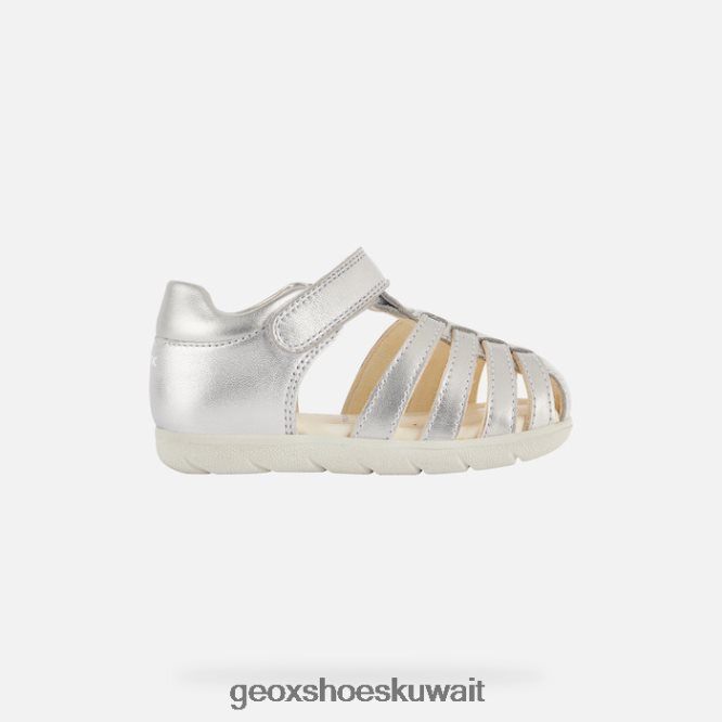 Geox BLL84T2036 Sandal Alul Toddler Silver