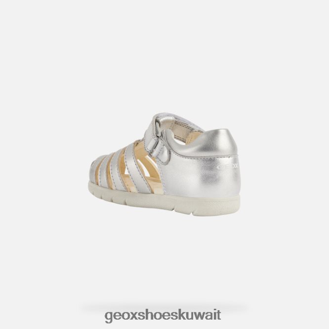Geox BLL84T2036 Sandal Alul Toddler Silver