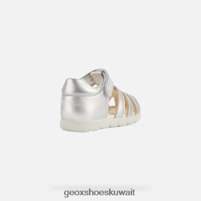 Geox BLL84T2036 Sandal Alul Toddler Silver