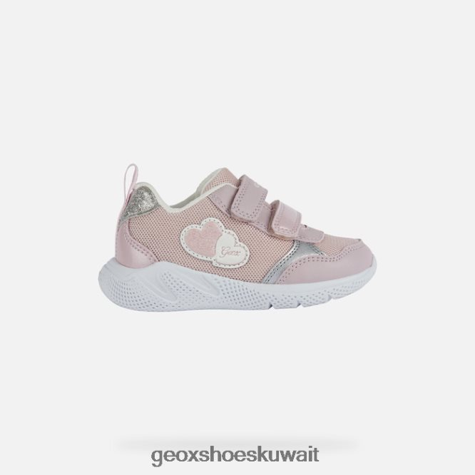 Geox BLL84T1034 Sprintye Toddler Pink/Silver