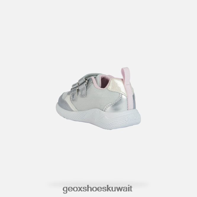 Geox BLL84T1459 Sprintye Toddler Silver/Pink