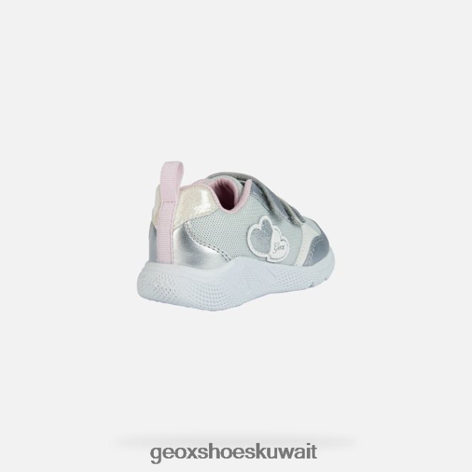 Geox BLL84T1459 Sprintye Toddler Silver/Pink