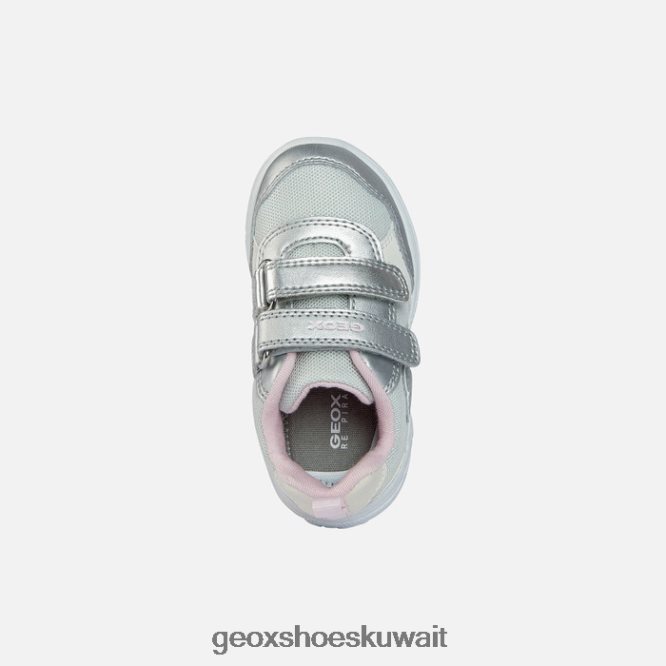 Geox BLL84T1459 Sprintye Toddler Silver/Pink