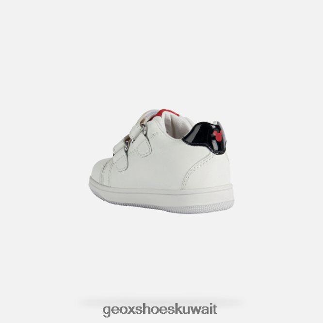 Geox BLL84T1596 New Flick Baby White/Red