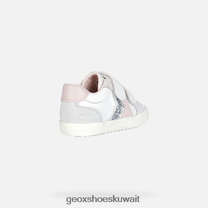Geox BLL84T2015 Kilwi Toddler White/Light Rose