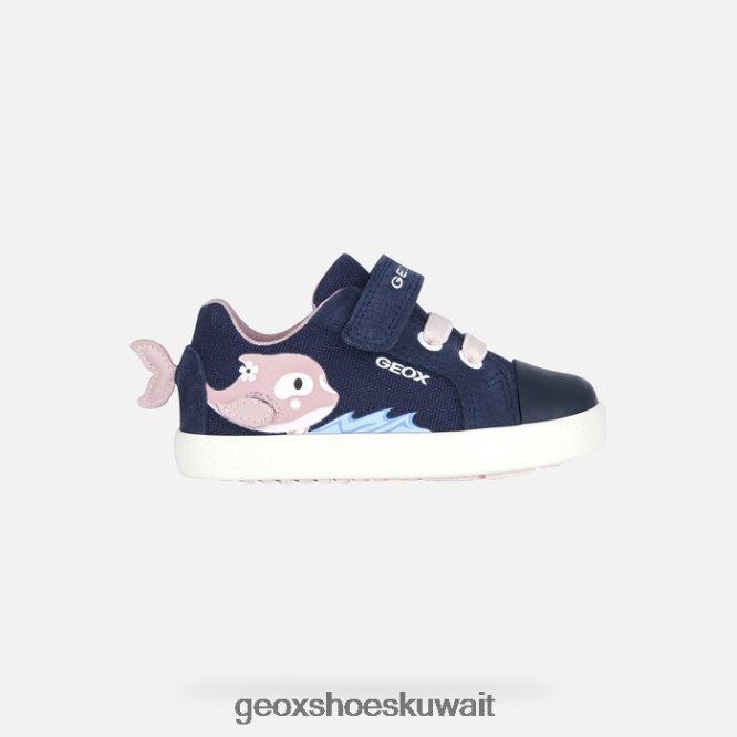 Geox BLL84T2019 Kilwi Toddler Navy/Pink