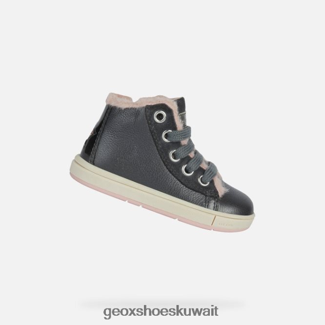 Geox BLL84T2029 Trottola Toddler Dark Grey/Dark Pink