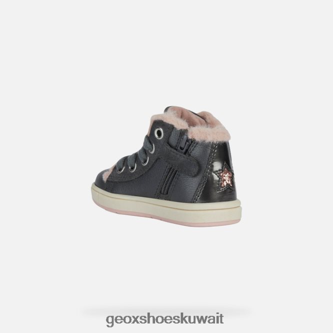 Geox BLL84T2029 Trottola Toddler Dark Grey/Dark Pink
