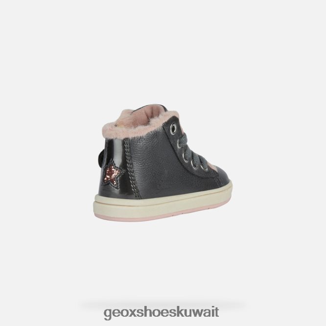 Geox BLL84T2029 Trottola Toddler Dark Grey/Dark Pink