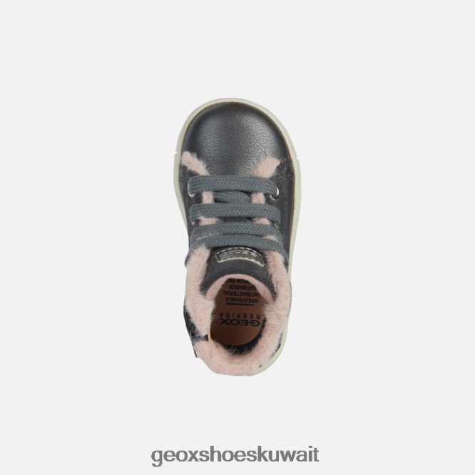 Geox BLL84T2029 Trottola Toddler Dark Grey/Dark Pink