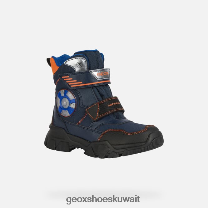 Geox BLL84T1408 Nevegal Abx Boy Navy/Orange