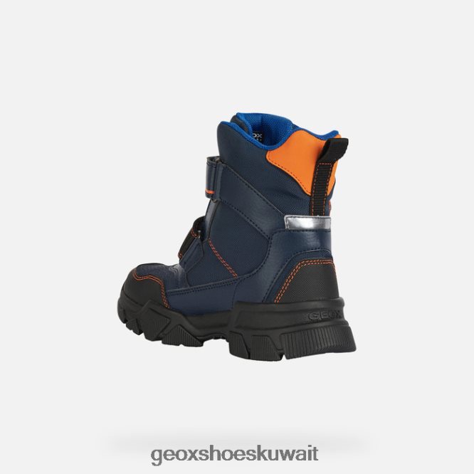 Geox BLL84T1408 Nevegal Abx Boy Navy/Orange
