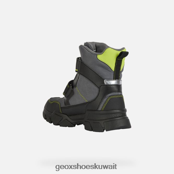 Geox BLL84T1409 Nevegal Abx Boy Dark Grey/Lime