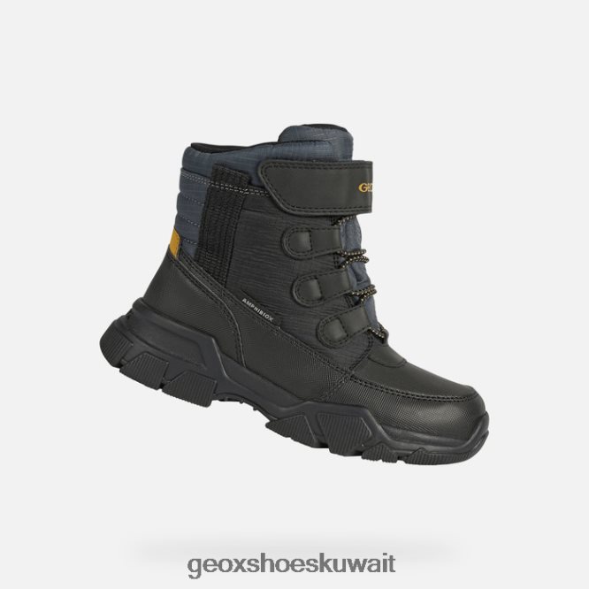 Geox BLL84T1420 Nevegal Abx Boy Black/Dark Yellow