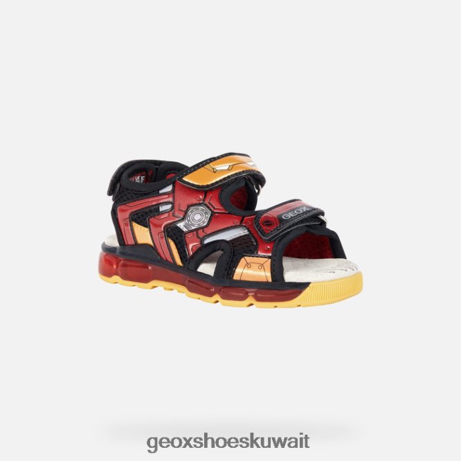 Geox BLL84T1049 Sandal Android Junior Black/Red