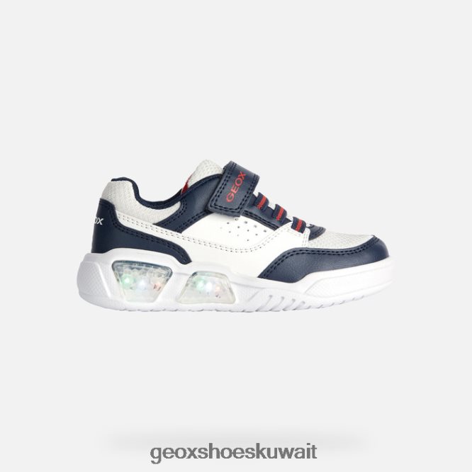 Geox BLL84T1897 Illuminus Junior Navy/White