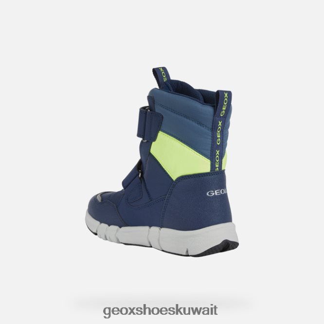 Geox BLL84T1073 Flexyper Abx Junior Navy/Fluo Yellow