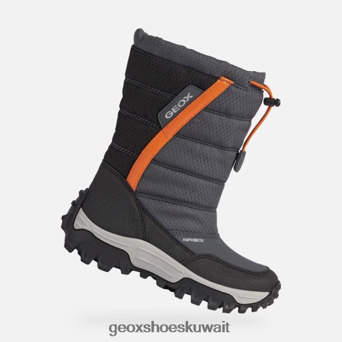 Geox BLL84T1161 Himalaya Abx Junior Dark Grey/Orange