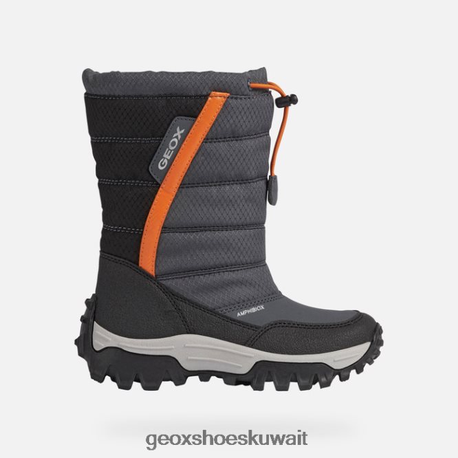 Geox BLL84T1161 Himalaya Abx Junior Dark Grey/Orange