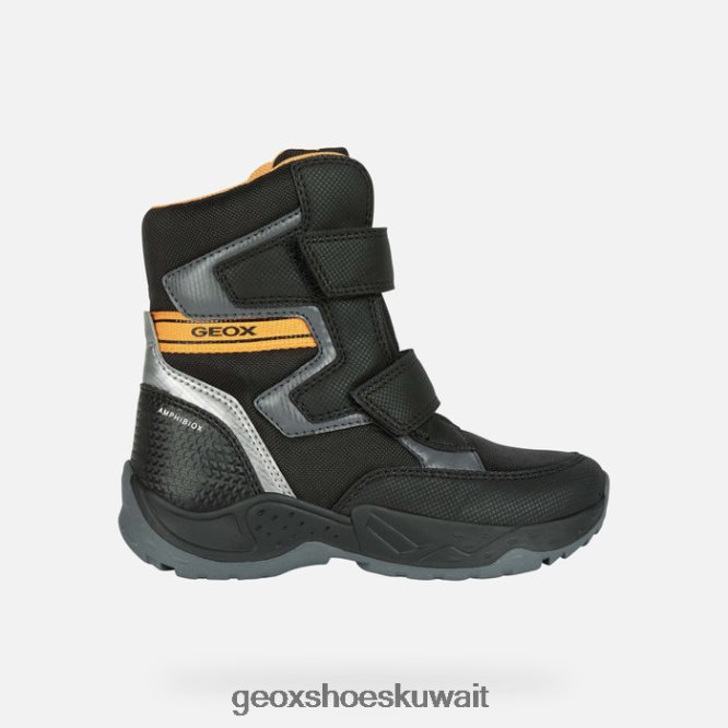Geox BLL84T1295 Sentiero Abx Boy Black/Yellow