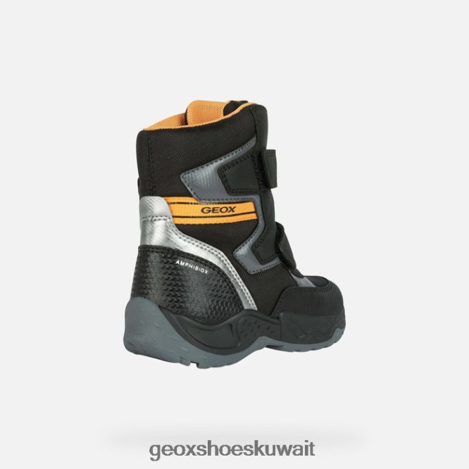 Geox BLL84T1295 Sentiero Abx Boy Black/Yellow