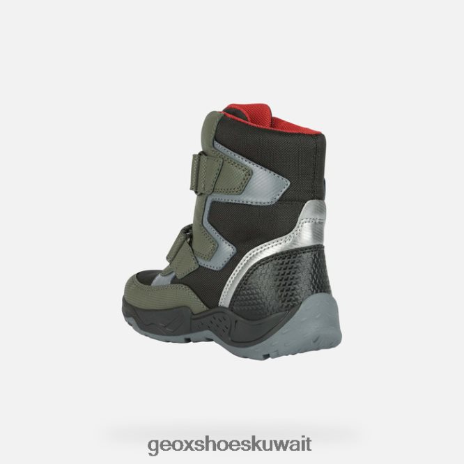 Geox BLL84T1296 Sentiero Abx Boy Dark Green/Red