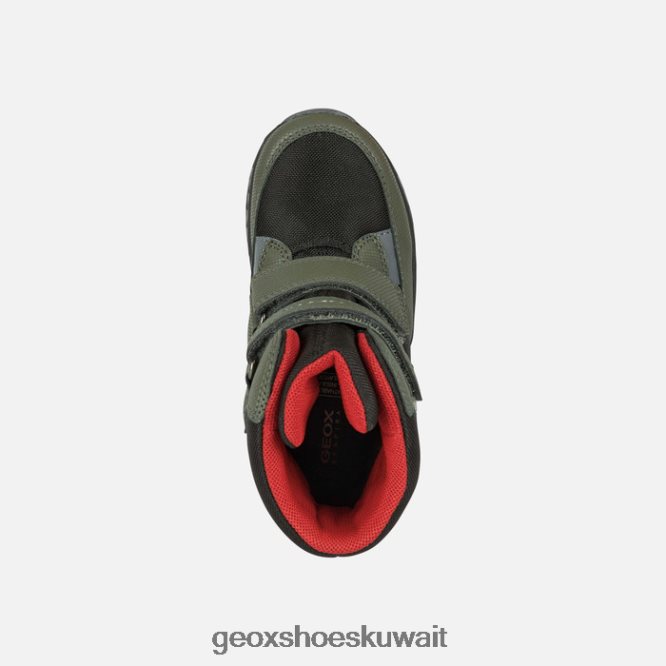 Geox BLL84T1296 Sentiero Abx Boy Dark Green/Red