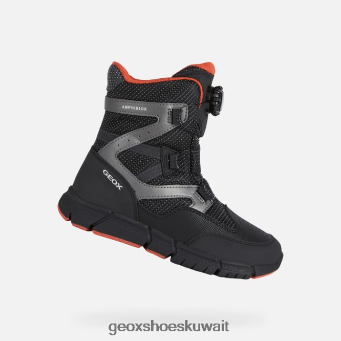 Geox BLL84T1335 Flexyper Abx Boy Black/Orange