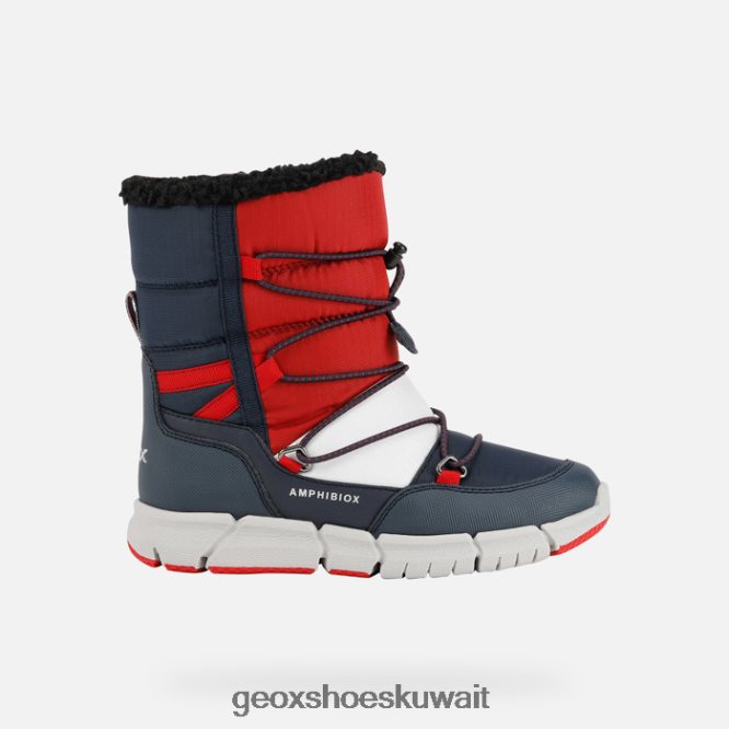 Geox BLL84T1362 Flexyper Abx Boy Navy/Red