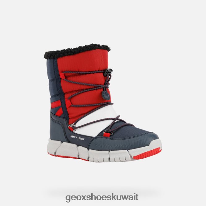 Geox BLL84T1362 Flexyper Abx Boy Navy/Red