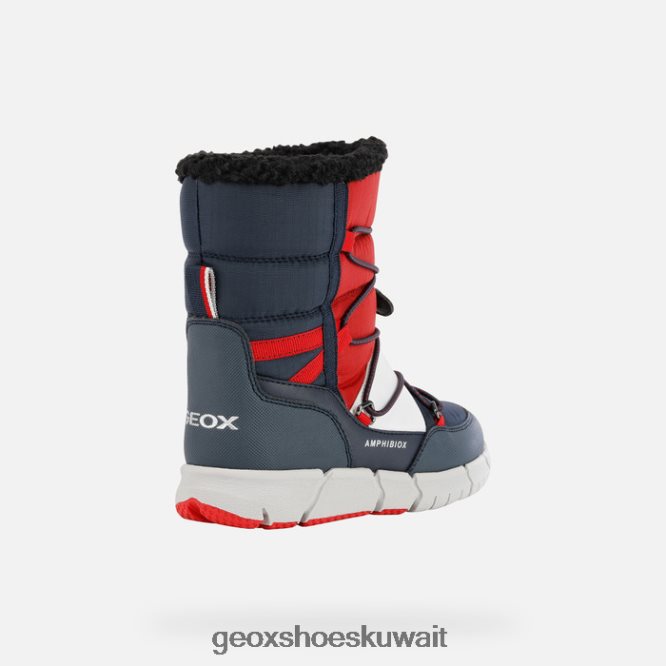 Geox BLL84T1362 Flexyper Abx Boy Navy/Red