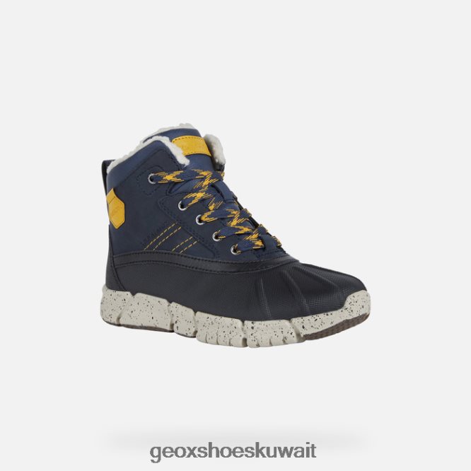 Geox BLL84T1995 Flexyper Abx Boy Navy/Yellow