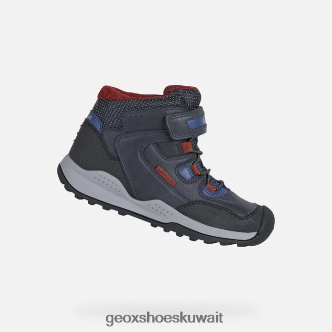 Geox BLL84T4 Teram Abx Boy Navy/Dark Red