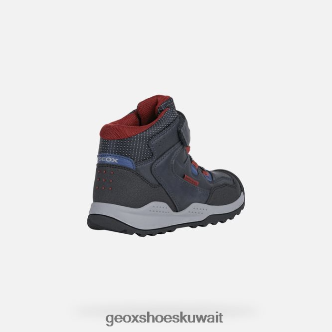 Geox BLL84T4 Teram Abx Boy Navy/Dark Red