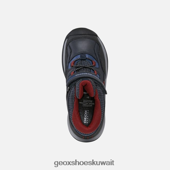 Geox BLL84T4 Teram Abx Boy Navy/Dark Red