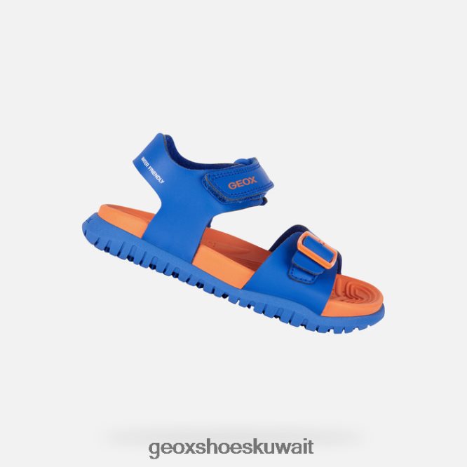 Geox BLL84T1053 Sandal Fusbetto Junior Royal/Orange