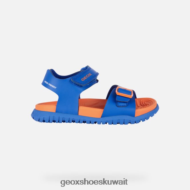 Geox BLL84T1053 Sandal Fusbetto Junior Royal/Orange